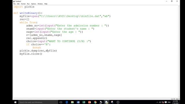 CS WITH NS || READING AND WRITING BINARY FILES IN PYTHON USING A SINGLE RECORD || CLASS 12 CBSE ||