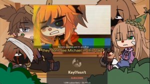 Aftons React To Michael Afton|| Rushed || Gacha Club