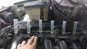 Тест слива обраток форсунок M57D30TU "M57N"