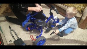 .Делаем из велосипеда-коляски Turbo Trike M 3113 14, обычный трёхколёсный велосипед
