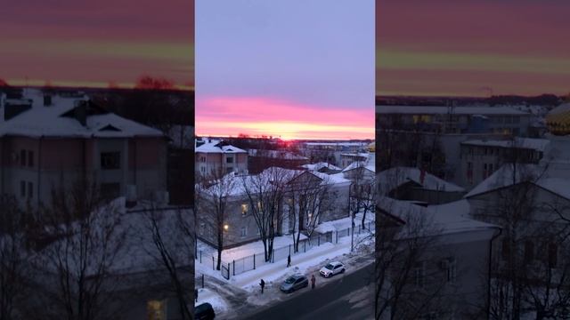 Доброе утро! Ярославль. Морозное красивое утро.❄️ Yaroslavl. Frosty beautiful morning.