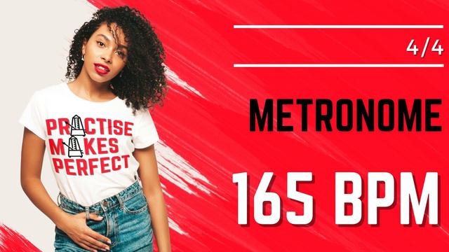💪 🎼 METRONOME 165 BPM 4/4 смотреть онлайн