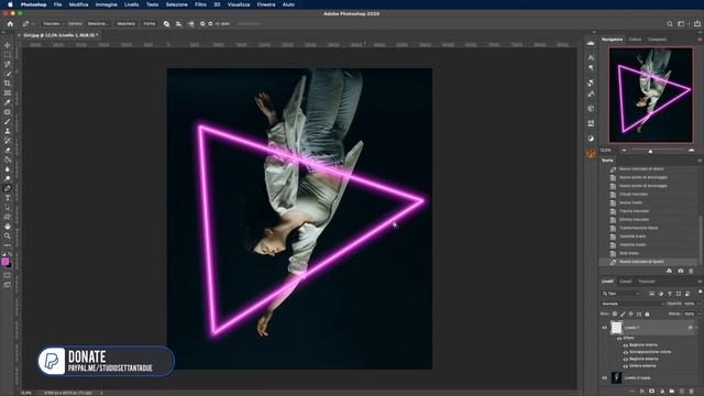 Adobe Photoshop CC - Tutorial effetto neon "Neon Effect" [ITA], Studio72 смотреть онлайн