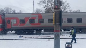 ТЭП70БС-312 с пассажирским поездом