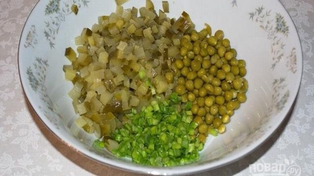 Зимний салат с курицей