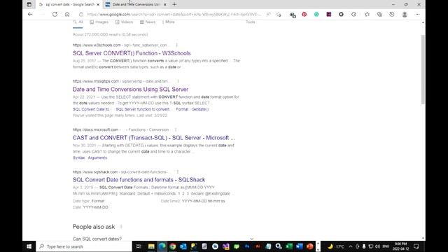 34- SQL Server 2019 Cast And Convert Functions