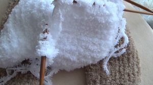 Шапка ушанка спицами.