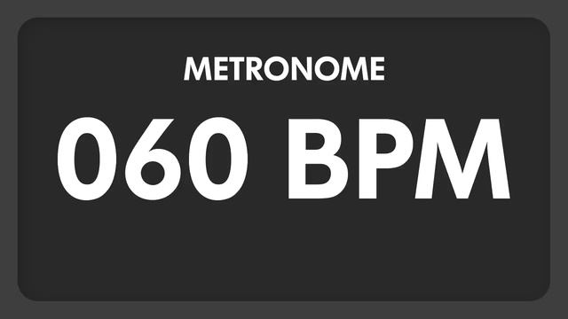60 BPM Metronome for EXPERIMENT 44 смотреть онлайн