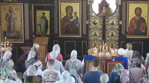 18.06.2023  Всех святых в земле Российской просиявших.  Божественная Литургия. Водосвятный молебен.