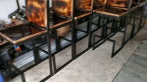 Обзор на барные стулья в стиле ЛОФТ с красивой выборкой в фанере.