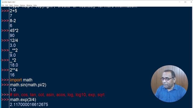 Lecture-9: Python as Calculator: Arithmetic Operation
