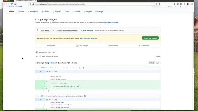 Git - Crear una feature y fusionarla con develop usando Pull Request смотреть онлайн