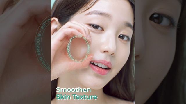 Wonyoung Reveals Smooth, Peeled-Egg Skin l innisfree Retinol Cica Repair Ampoule