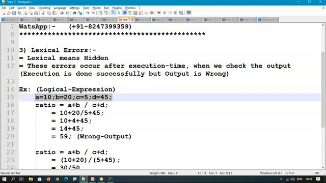 8. Detailed Steps for Java Programming and Types of Errors in Java Programming смотреть онлайн