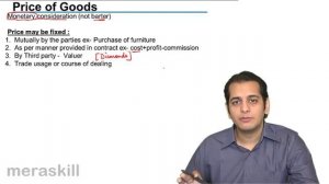 Price of Good | Formation of the Contract of Sale | CA CPT | CS & CMA Foundation