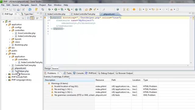 PHPUnit Configuration Files