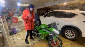 Электромотоцикл 4 кВт. Kawasaki Ninja. ПРОДАЖА!