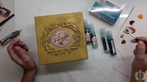 Antique Vintage jewelry box ♡♡♡ Tutorial Decoupage