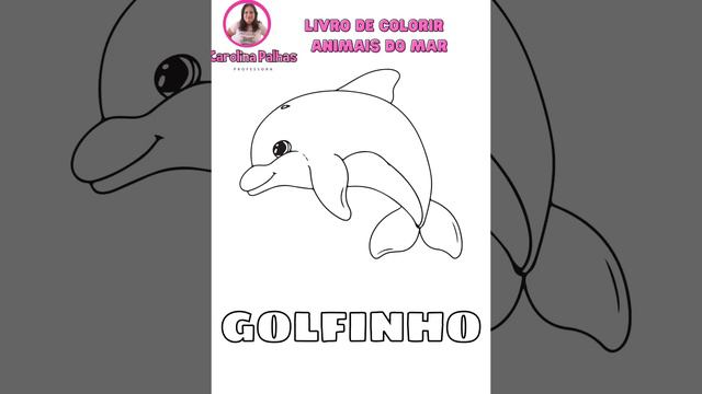 Livro de Colorir  Animais do Mar