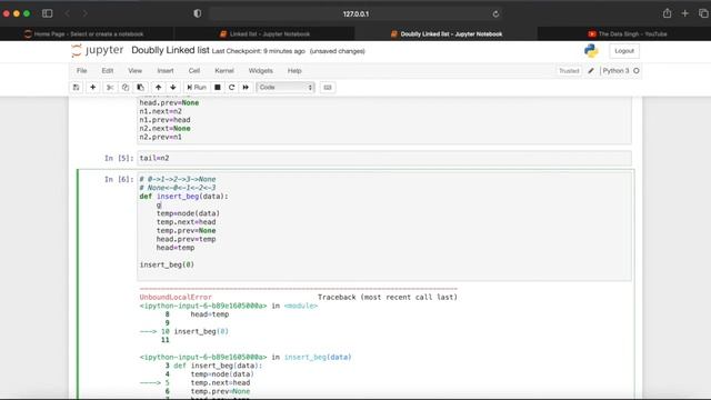 Introduction to Doubly Linked List | Linked list implementation in Python | Data Structures | Pytho