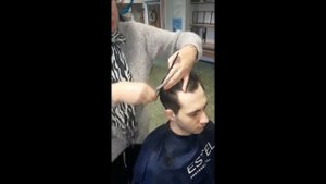 Мужская стрижка "Полька"