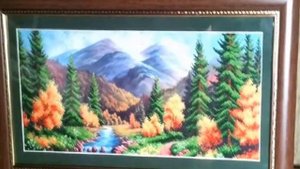 Вышивка бисером: оформленная работа Любимый край от Магия канвы