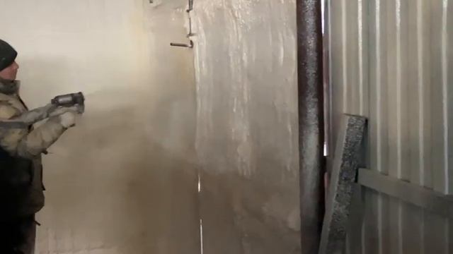 ППУ. Ангар. Теплоизоляция напыляемым пенополиуретаном. смотреть онлайн