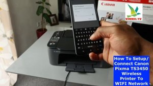 How To Setup/Connect Canon Pixma TS3450 Wireless Printer To WIFI Network