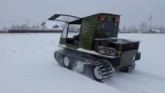 Покатушки на вездеходе Фокс-1, зима 2018 смотреть онлайн