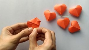 Origami Puffy Heart | 3D Paper Heart | 3D Origami Lucky Heart Tutorial | DIY Hearts | Paper Hearts