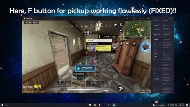 Prone, ADS, WASD, 99%fix in CallOfDuty Mobile (Season 6) in Gameloop | Battle Royale | Issue Fixed! смотреть онлайн