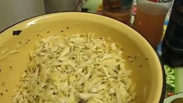 Семья Бровченко. Зимний салат из капусты, огурцов и семян льна. смотреть онлайн