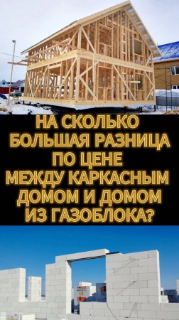 КАРКАСНИК ИЛИ ГАЗОБЕТОН #строительство #деньги #политика #россия #москва #финансы #инвестиции #дома