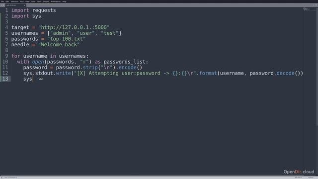 034-Project #3 - Web Login Form Brute Forcing