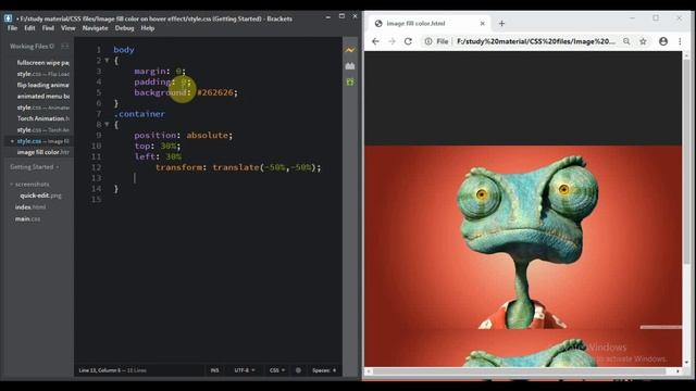 Image Fill Color On Hover Effect || Pure HTML & CSS3 || Full Tutorial