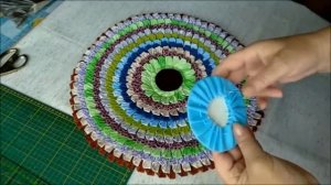 Коврик из уголков.#Carpet from corners.