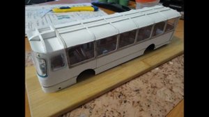 ЛиАЗ 677 модель автобус из бумаги