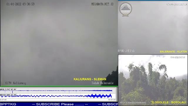 Live Streaming Merapi Volcano Eruption - Yogyakarta and Central Java, Indonesia 01-04-2022 смотреть онлайн