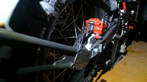 УСТАНОВКА ЗАДНЕГО ДОПОЛНИТЕЛЬНОГО КРЫЛА НА МОТОЦИКЛ MINSK Goose 400, SHINERAY ELCROSSO 400