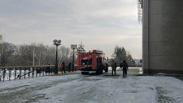 187. г. Хабаровск.  Учения МЧС. 04.12.23.