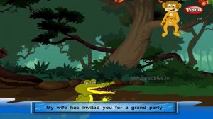 Monkey and Crocodile | Panchatantra English Stories | Stories For Kids | Stories For Children HD