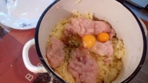 Драники с куриным фаршем