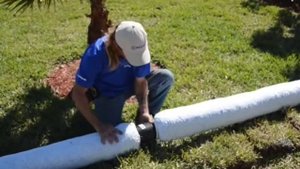 Укладка системы дренаж без щебня