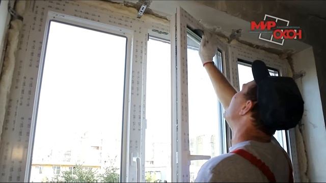 Монтаж двух окон из профиля REHAU EURO70 ул К Либкнехта смотреть онлайн