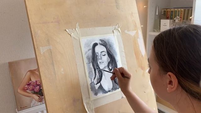 РИСУЮ ПОРТРЕТ НА ЗАКАЗ??? // DRAW PORTRAIT TO ORDER смотреть онлайн