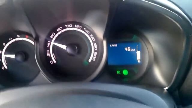 Проверка работы круиз контроля Lada Xray