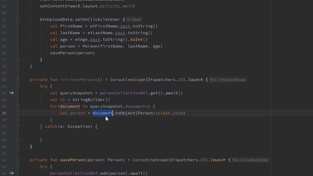 Retrieving Data - Firebase Firestore