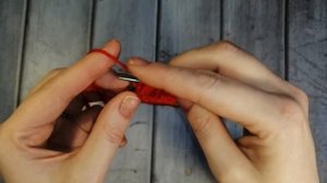 Палантин спицами