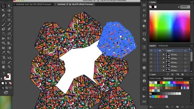 Как сделать бесконечный паттерн в программе Иллюстратор (Adobe Illustrator) смотреть онлайн