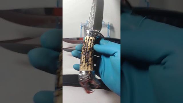 Нож ОХОТНИК 65х13 с головой Волка #нож #складнойнож #ножохотничий